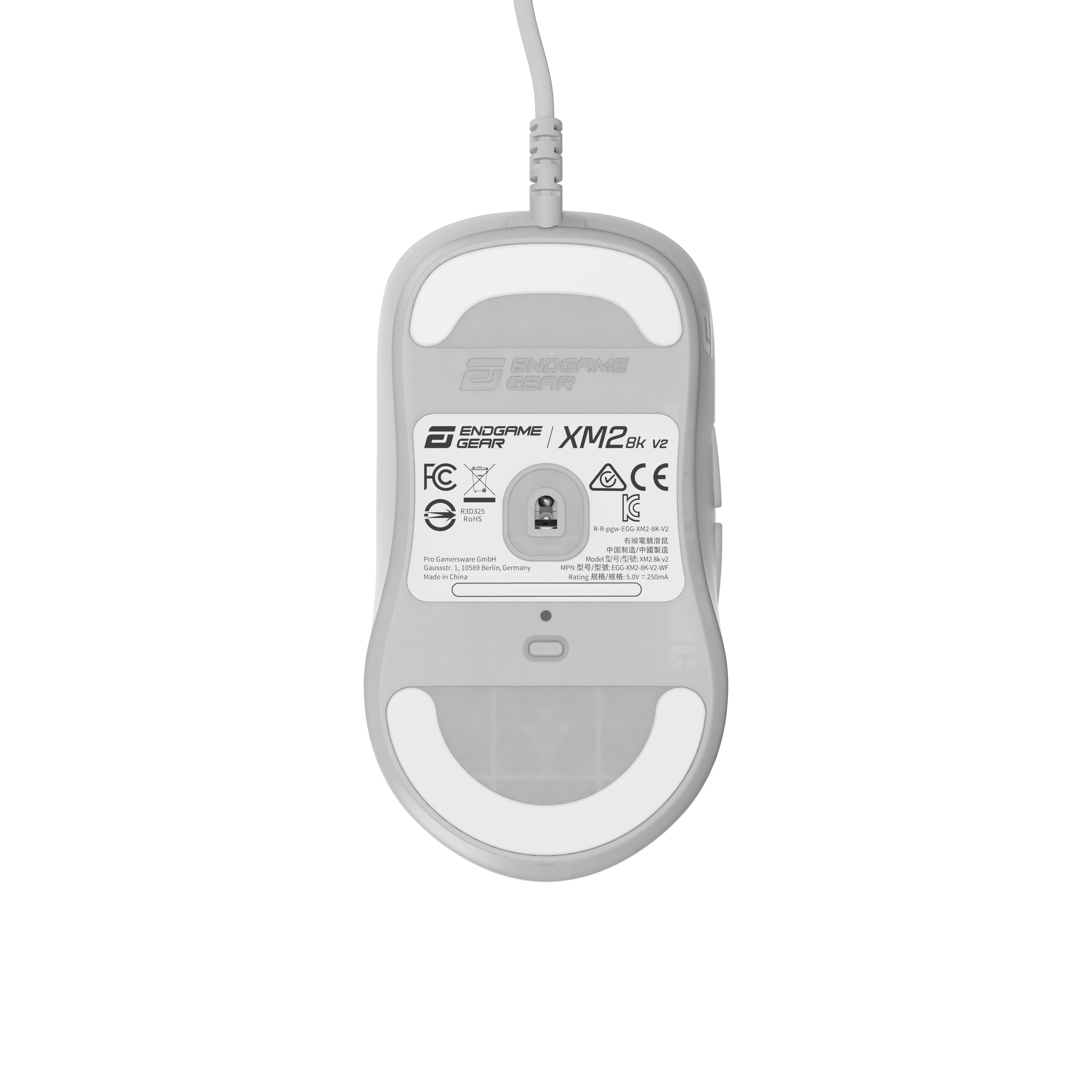 endgame-gear - XM2 8k v2 Gaming Maus - White Frost