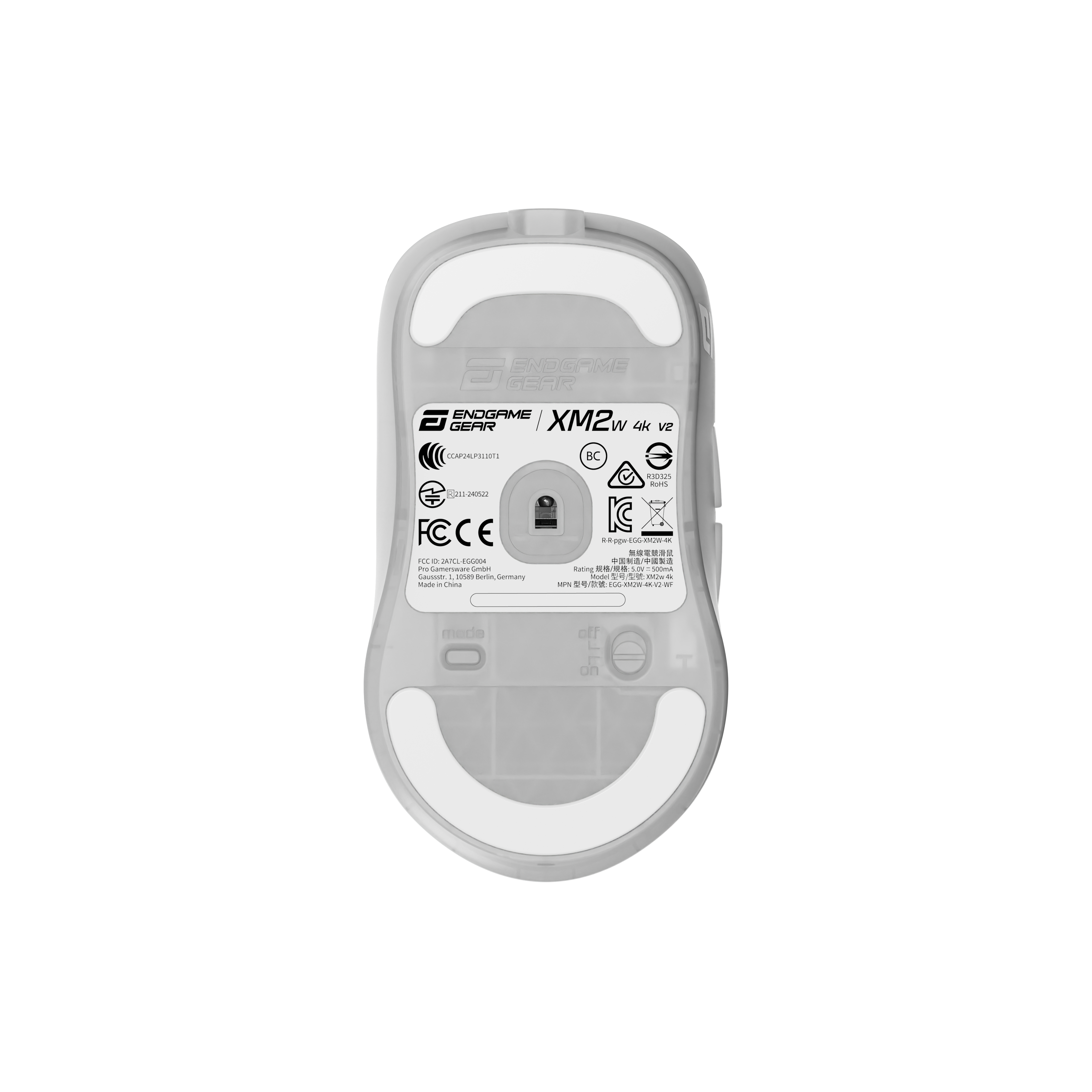 endgame-gear - XM2w 4k v2 kabellose Gaming Maus - White Frost