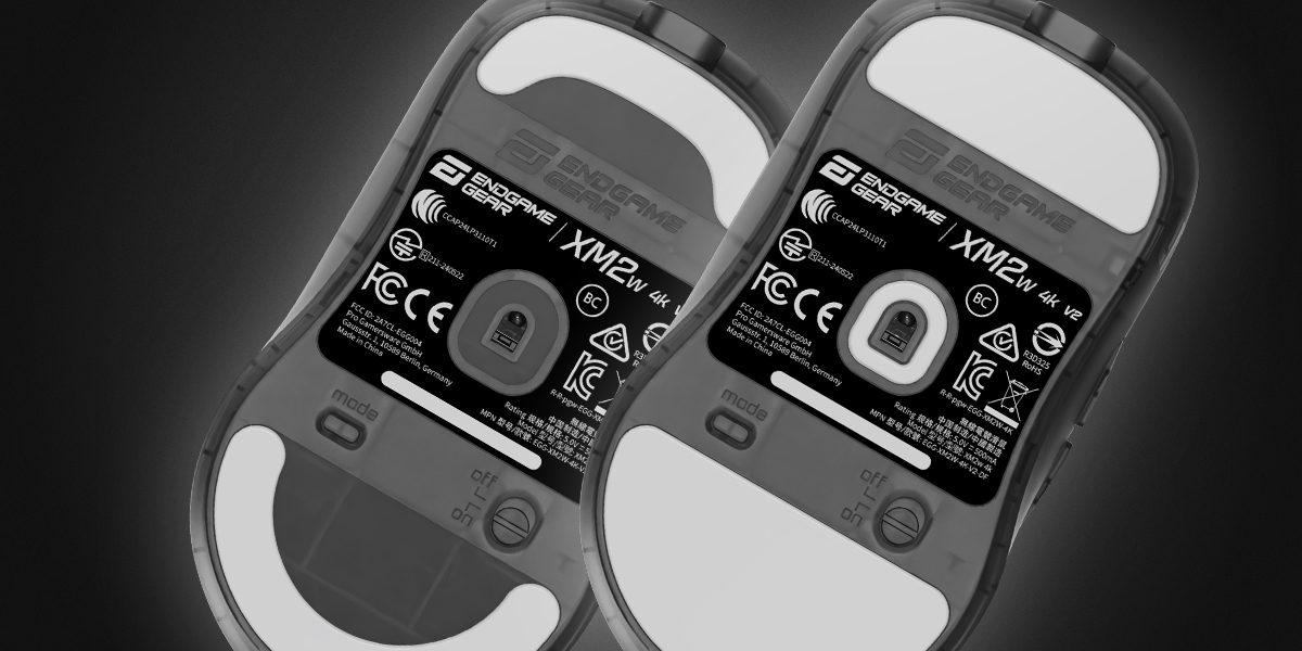 Gaming Maus XM2w 4k v2 Hybrid-Skate-Design